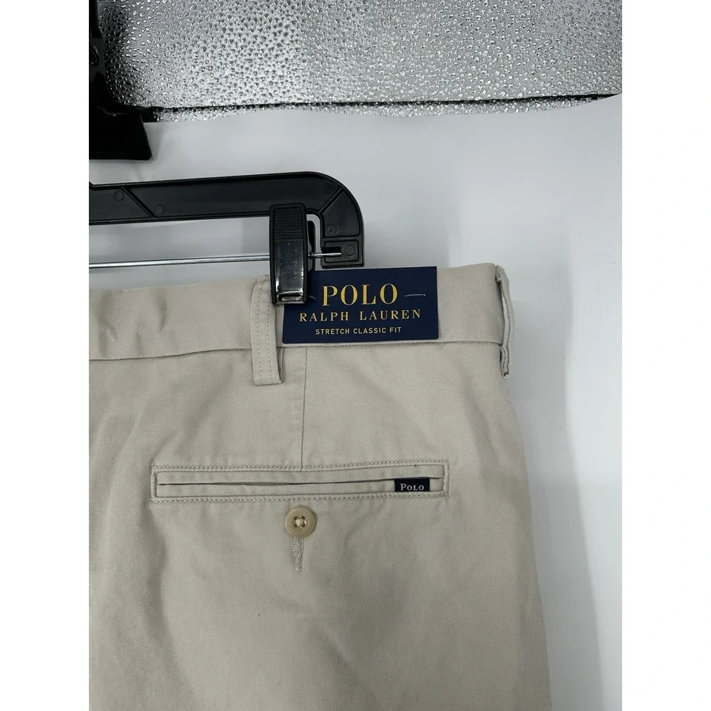 Polo Ralph Lauren Stretch Classic Fit Straight Leg Chino Pants Khakis Mens 38x32